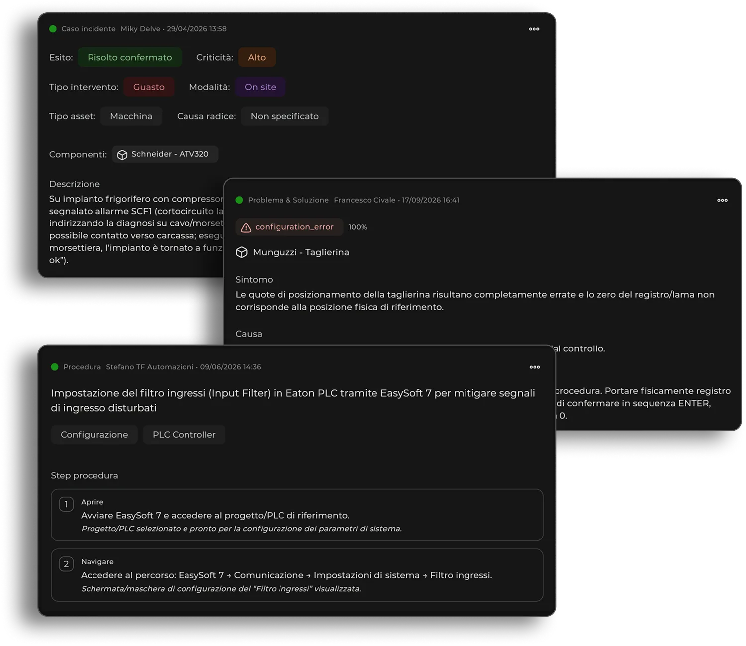 Assistia mostra a Marco l’analisi della conversazione, l’intervento tracciato e le nuove conoscenze generate.